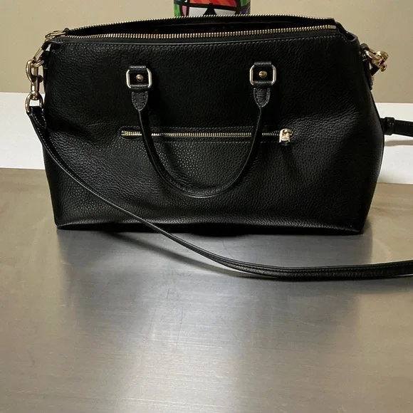 Coach Black Leather Satchel Bag - Picture 3 of 3
